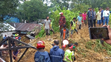 সিলেটে টিলা ধসে শিশুসহ তিন জন নিখোঁজ