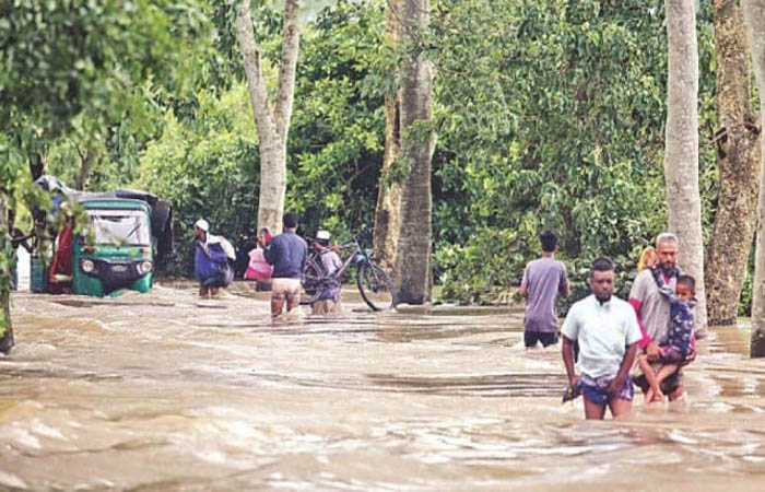 সিলেটে সাড়ে ৮ লাখ মানুষ পানিবন্দি, খোলা হয়েছে ৬৫৬ আশ্রয়কেন্দ্র