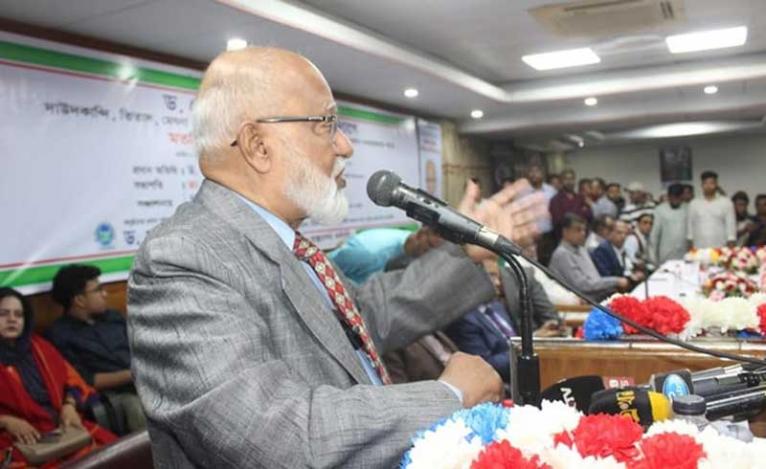 নির্বাচন দিয়ে জনগণের সরকার প্রতিষ্ঠাই অন্তর্বর্তী সরকারের প্রধান কাজ : খন্দকার মোশাররফ